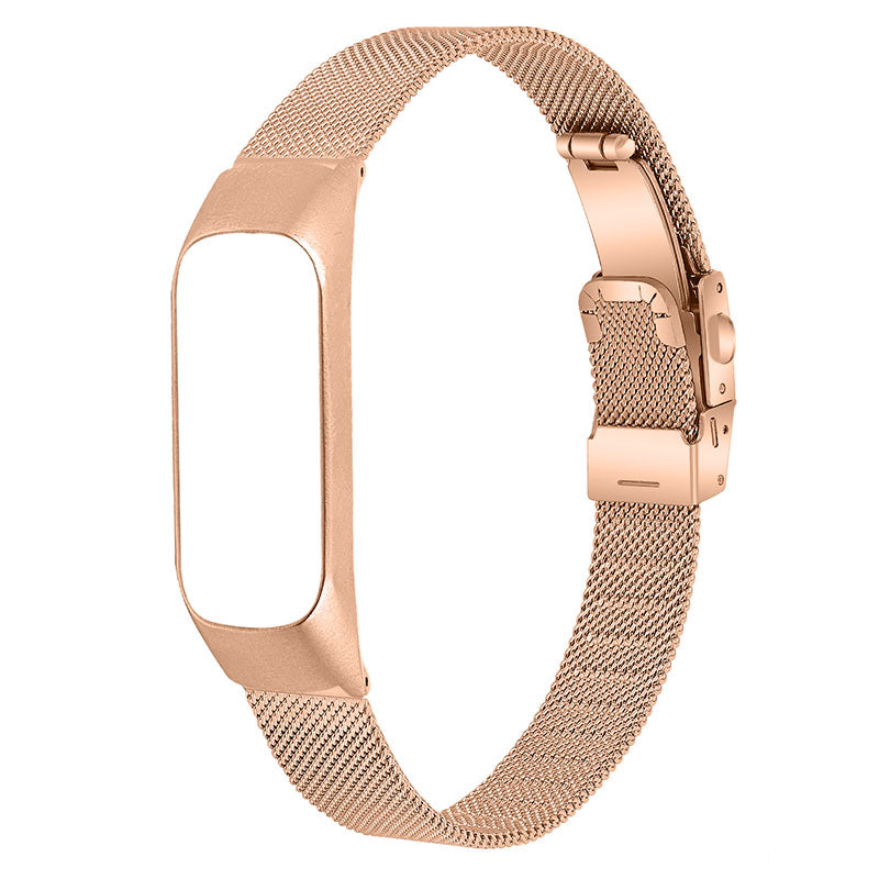 Premium Stainless Steel Watch Strap Tortoise Back Buckle Milanese Replacement Watchband for Samsung Galaxy Fit-e SM-R375 Premium Stainless Steel Watch Strap Tortoise Back Buckle Milanese Replacement Watchband for Samsung Galaxy Fit-e SM-R375